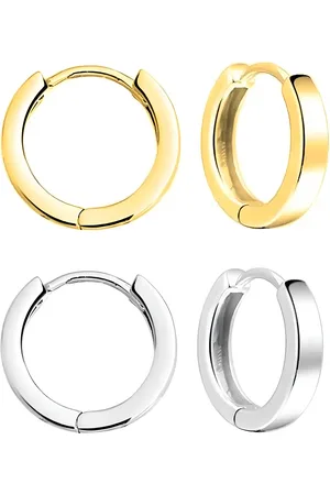 KARISHMA KREATIONS Men Set Of 2 Contemporary Hoop Earrings