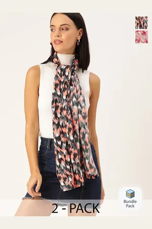 DressBerry Women Pack Of 2 Printed Scarfs