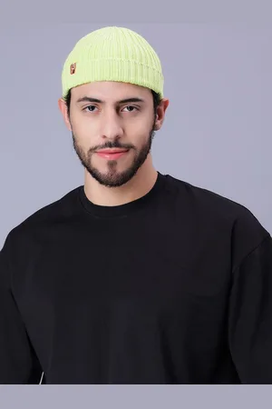 Bharatasya Self Designed Knitted Cotton Beanie