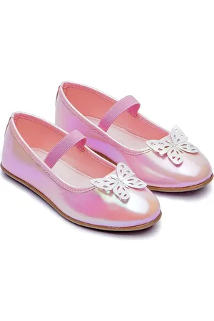 BOYZ N GALZ Girls Butterfly Detail Round Toe Ballerinas