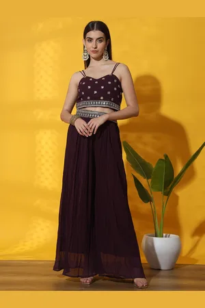 Chhabra 555 Embellished Shoulder Straps Co-Ords With Jacket