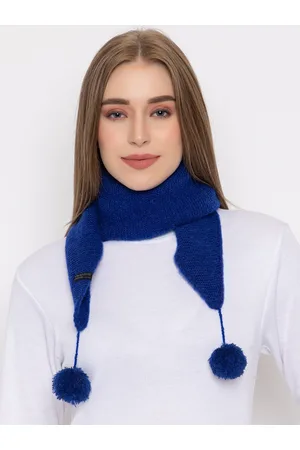 513 Clothing Self Design Triangular Tie Up Acrylic Scarf