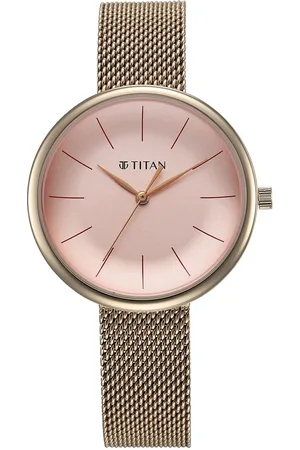Titan Women Stainless Steel Bracelet Style Straps Analogue Watch 95182WM01