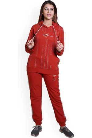 WILD WEST Geometric Printed Hooded Tracksuit