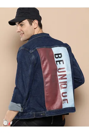 HERE&NOW Back Printed Cotton Denim Jacket