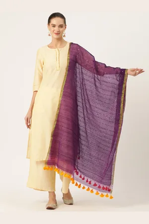 ArtEastri Silk Cotton Sequinned Dupatta