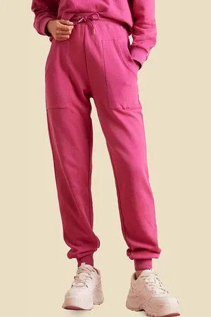 Muvazo Women Mid-Rise Training or Gym Fleece Joggers