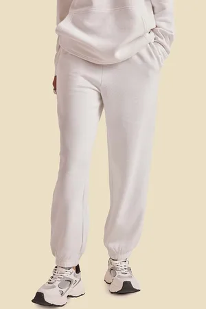Muvazo Women Mid-Rise Training or Gym Cotton Relaxed-Fit Joggers