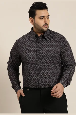 Sztori Men Plus Size Original Opaque Printed Formal Shirt