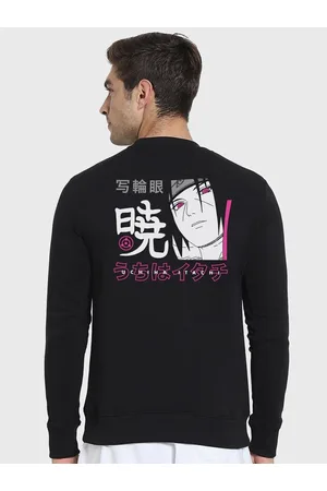 Bewakoof Pride of the Uchicha Itachi Printed Fleece Sweatshirt