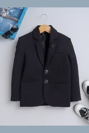 BAESD Boys Single Breasted Notched Lapel Blazers