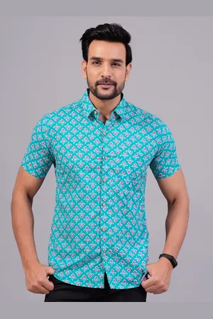 Jaipur Floral Printed Cotton Standard Opaque Casual Shirt