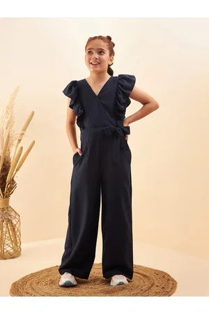 Cherry & Jerry Girls V-Neck Basic Jumpsuit