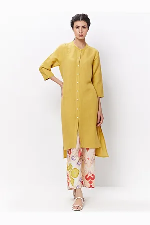 Ancestry Band Collar High-Low Straight Kurta