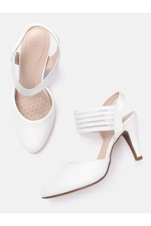Lino Perros White Slim Heeled Pumps
