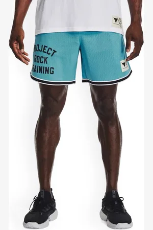 Under Armour Project Rock Men Printed Penny Mesh Loose-Fit Mesh Shorts