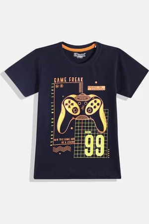Eteenz Boys Typography & Conversational Printed Premium Cotton T-shirt