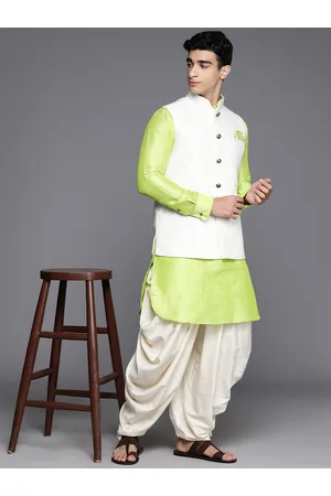 MANU Kurta with Dhoti Pants & Nehru Jacket