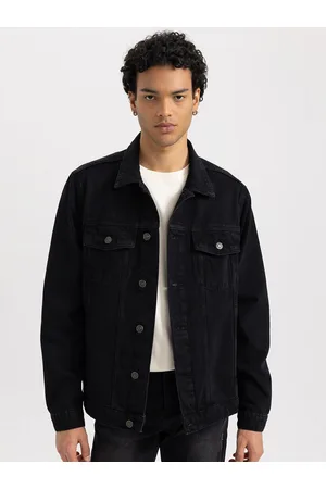 DeFacto Spread Collar Pure Cotton Denim Jacket