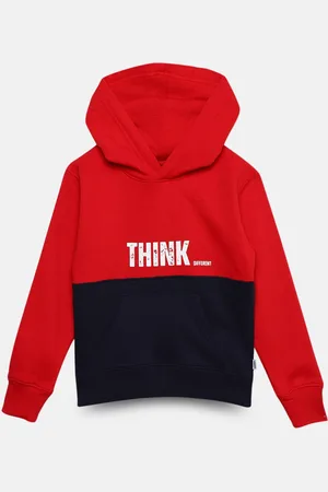 mackly Boys Colourblocked Hooded Pullover