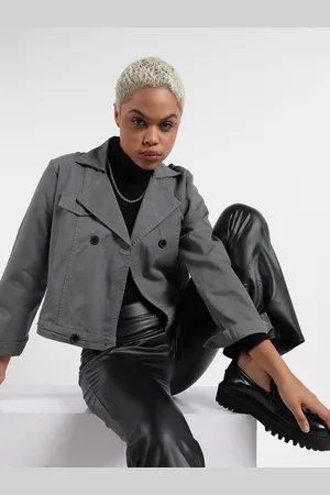 Campus Lapel Collar Windcheater Cotton Tailored Jacket