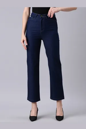 SHOWOFF Women Mid Rise Clean Look Flared Stretchable Jeans