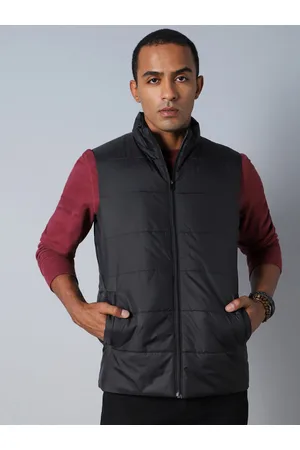 High Star Mock Collar Sleeveless Padded Jacket