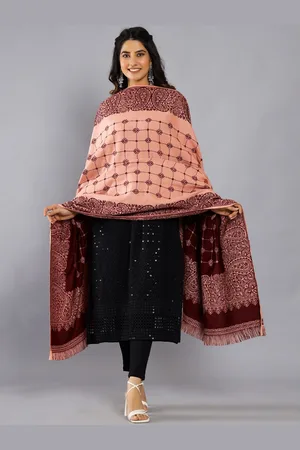 HANDICRAFT PALACE Ethnic Motifs Woven Design Shawl