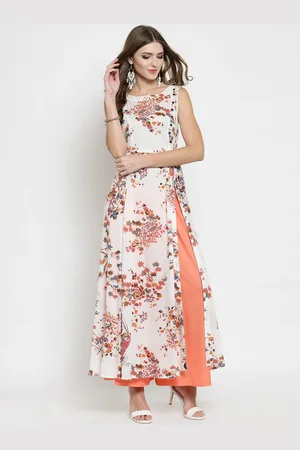Sera Women Off-White Printed A-Line Kurta