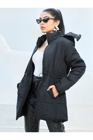 Campus Hooded Windcheater Longline Parka Jacket