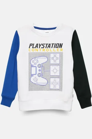 mackly Boys Graphic Printed Round Neck Long Sleeves Pure Cotton Pullover Sweatshirt
