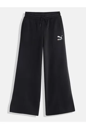 PUMA Girls SWEATER WTHR Youth Solid Flared Sweatpants