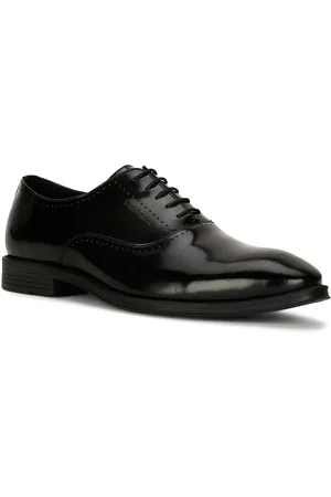 Hush puppies black hot sale formal shoes india