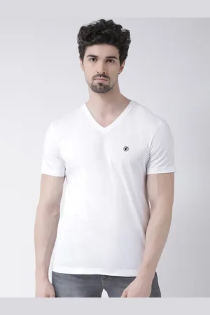 Friskers Men V-Neck Cotton T-shirt