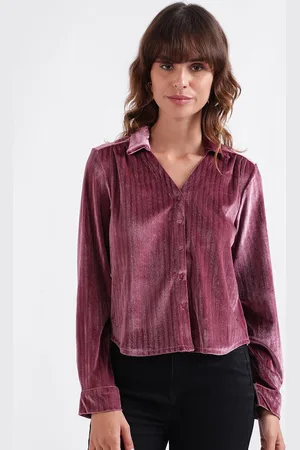 Elle Vertical Striped Boxy Shirt