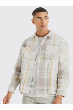 Boohoo Heavyweight Boxy Tattersall Checked Shacket