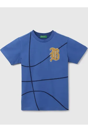Benetton Boys Striped Cotton T-shirt