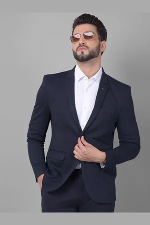 Crimsoune Club Single Breasted Slim-Fit Formal Blazer
