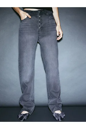 H&M Women Pure Cotton Straight High Jeans