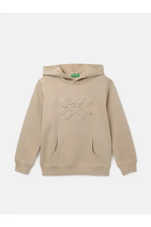 Benetton Boys Hooded Pullover Sweatshirt