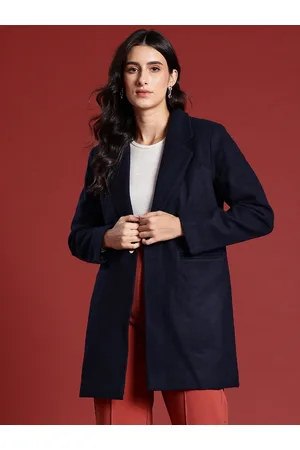 all about you Solid Regular Overcoat