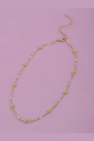 Carlton London Girls Gold-Plated Enamelled Necklace