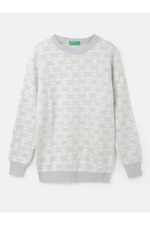 Benetton Boys Round Neck Printed Pullover