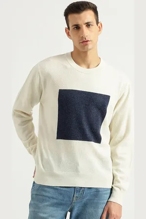 Benetton Colourblocked Round Neck Woollen Pullover