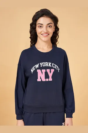 Pantaloons Typography Printed Long Sleeves Cotton Pullover