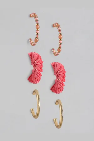 Forever New Eloise Weave Gold-Plated Classic Half Hoop Earrings