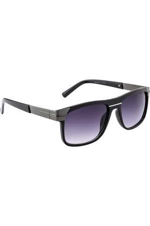 Mast & Harbour Unisex Mirrored Lens Square Sunglasses UV Protected Lens With Hard Case