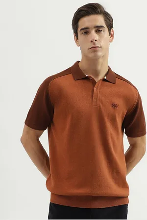 Benetton Polo Collar Raglan Sleeves Cotton Regular T-shirt