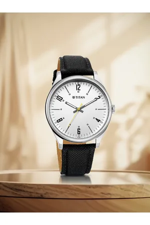 Titan Men Dial & Bracelet Style Straps Analogue Watch 10024SL01