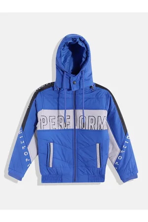 Fort Collins Boys Colourblocked Detachable Hood Bomber Jacket